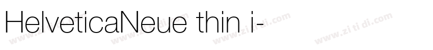 HelveticaNeue thin i字体转换
